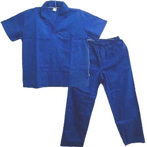 Uniforme de brim azul